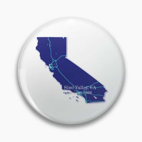 Item preview, Simi Valley, CA [Blue] designed and sold by PhilbonianDezin.