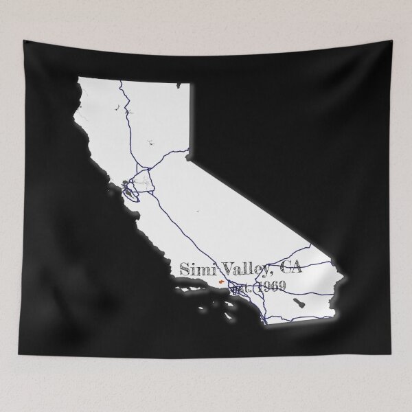 Item preview, Simi Valley, CA [White] designed and sold by PhilbonianDezin.