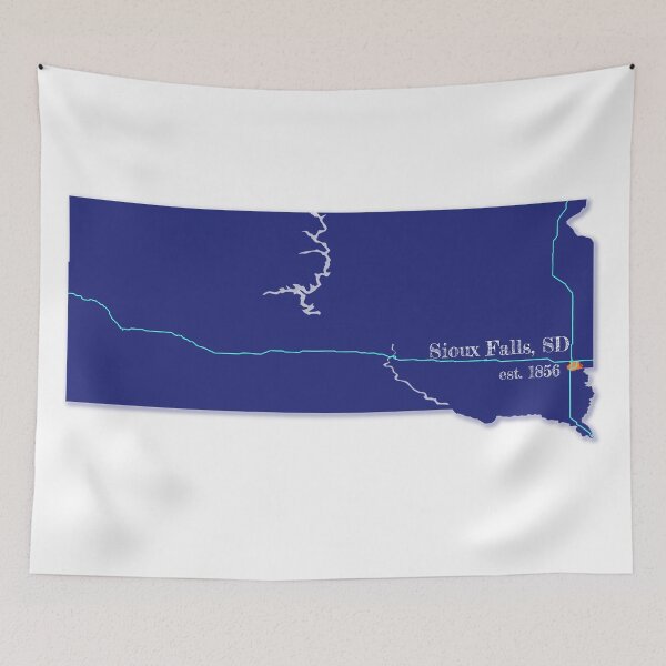 Item preview, Sioux Falls, SD [Blue] designed and sold by PhilbonianDezin.