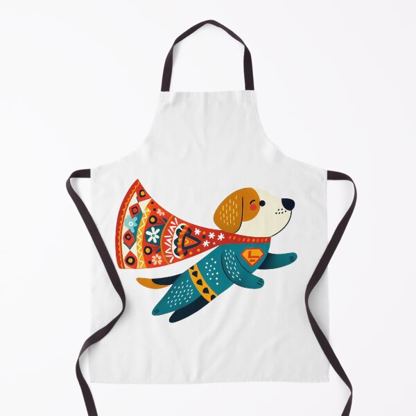 Item preview, Labrador: Superhero of Kindness - Scandinavian Folk Art by heidiannemorris © designed and sold by FOLK ART FUSION by heidiannemorris.