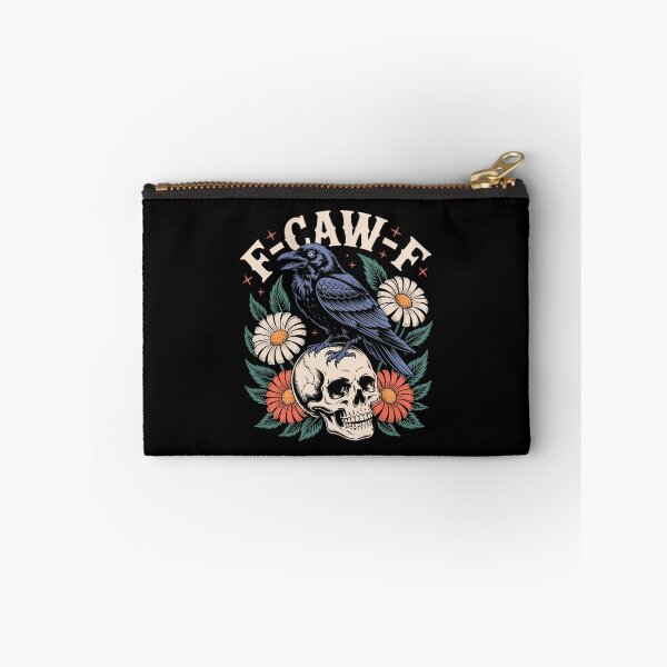 Item preview, Floral F Caw F Tastes Like Caw Caw, Black Bird, Raven designed and sold by vintagearttee.