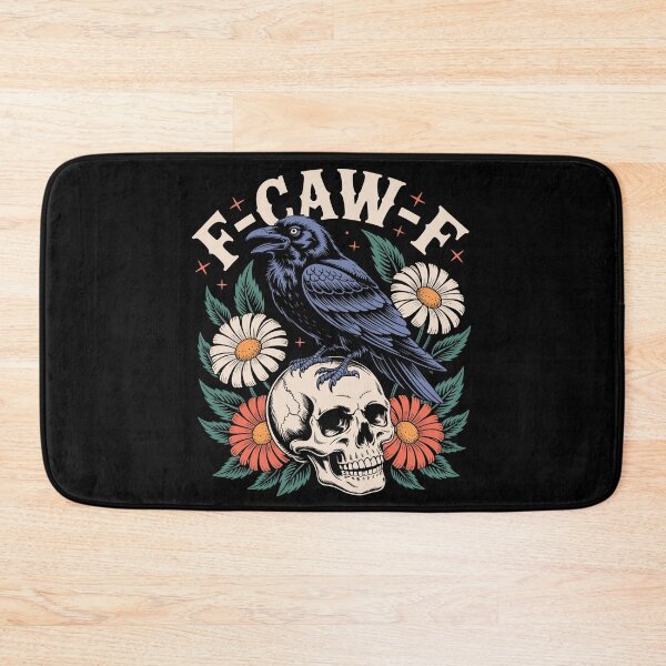 Item preview, Floral F Caw F Tastes Like Caw Caw, Black Bird, Raven designed and sold by vintagearttee.