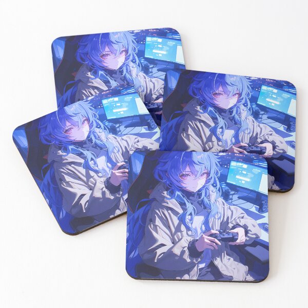 Item preview,  Ganyu Genshin Impact Neon Gaming Girl Vibes Night Room Game designed and sold by HumbertoValveno.