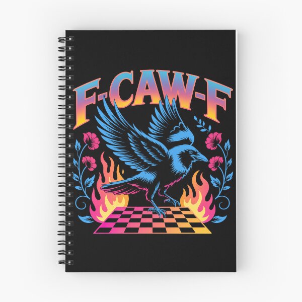 Item preview, Neon Floral F Caw F Tastes Like Caw Caw, Black Bird, Raven designed and sold by vintagearttee.
