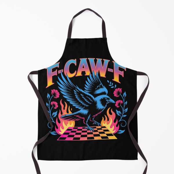 Item preview, Neon Floral F Caw F Tastes Like Caw Caw, Black Bird, Raven designed and sold by vintagearttee.