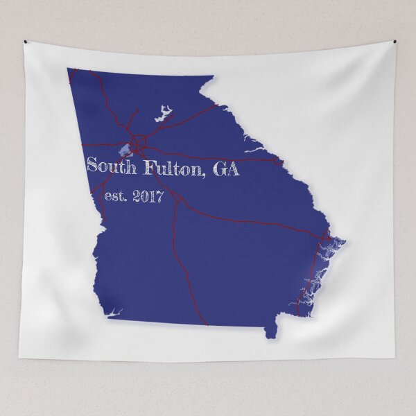 Item preview, South Fulton, GA [Blue] designed and sold by PhilbonianDezin.