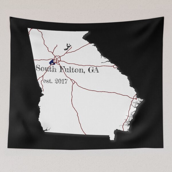 Item preview, South Fulton, GA [White] designed and sold by PhilbonianDezin.