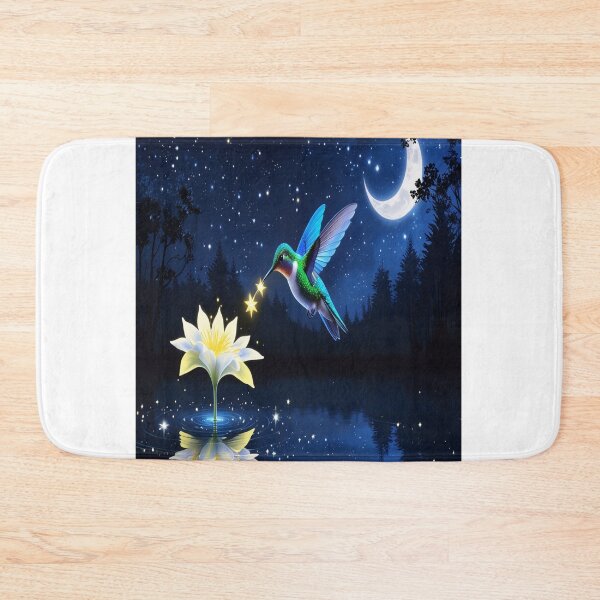 Item preview, Starlight Hummingbird Magical Night Fantasy Art designed and sold by Max Store.