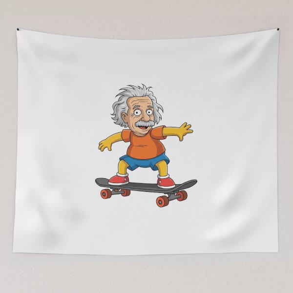 Item preview, Albert Einstein, genius, parody, skater, Funnyfits70, retro, vintage, meme, funny, humor designed and sold by FunnyFits70.