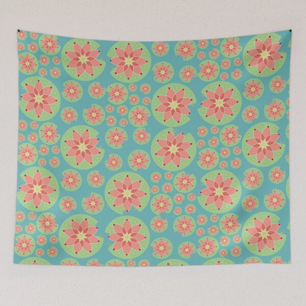 Item preview, Lily Pond - Light Blue  designed and sold by Honey Crystal Fashion and Homegoods .