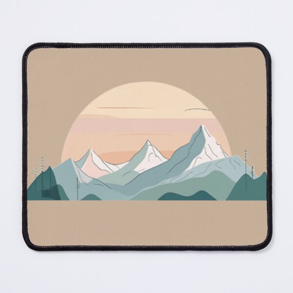 Item preview, Mystic Mountain Moon – Minimal Line Art Landscape designed and sold by StudioBy-ColorNest.