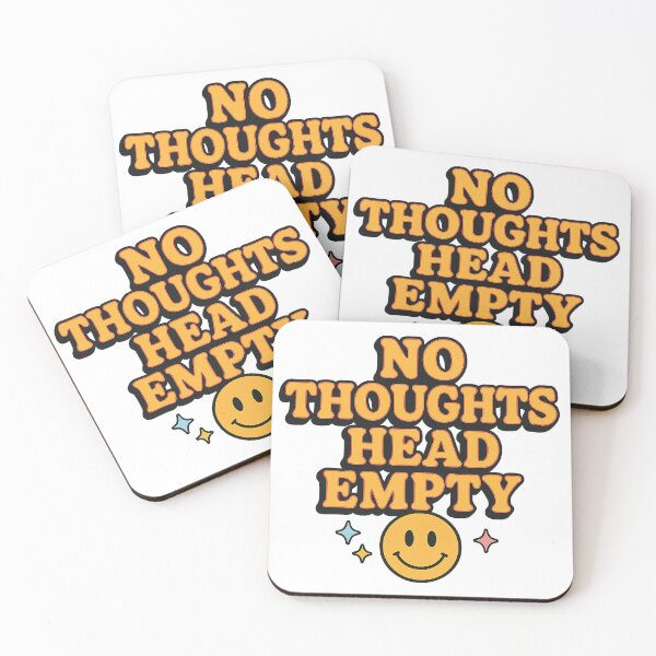 Item preview, No Thoughts Head Empty – Funny Retro Aesthetic Design for Students & Gen Z designed and sold by Lyan ID.
