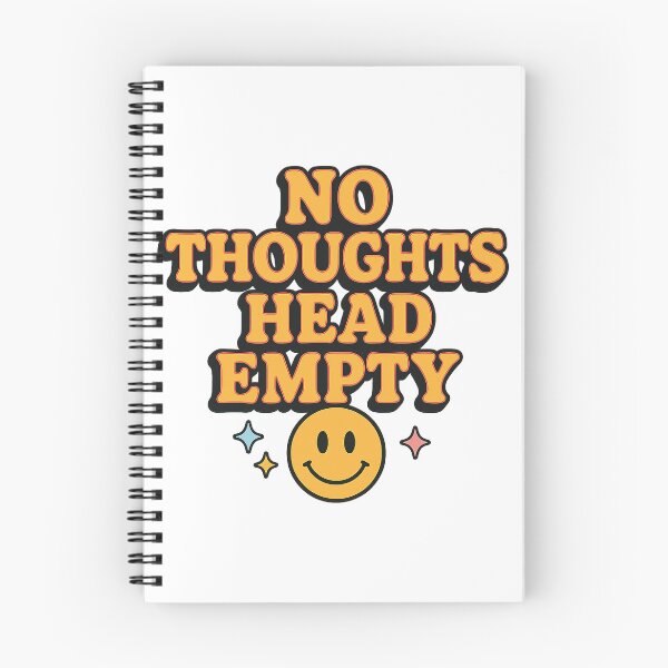 Item preview, No Thoughts Head Empty – Funny Retro Aesthetic Design for Students & Gen Z designed and sold by Lyan ID.