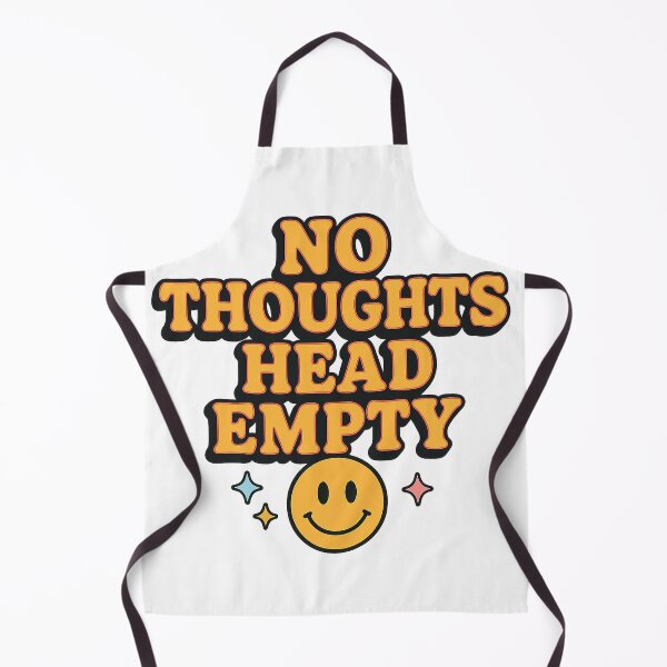 Item preview, No Thoughts Head Empty – Funny Retro Aesthetic Design for Students & Gen Z designed and sold by Lyan ID.