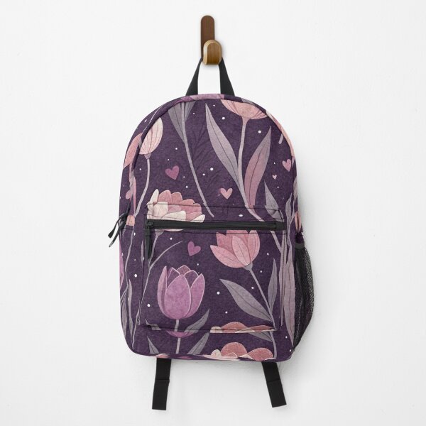 Item preview, Dusky Purple Tulip Garden Pattern designed and sold by joycrysstudio.