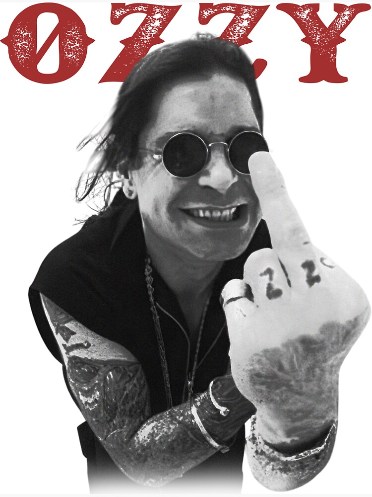 Thumbnail 3 of 3, Magnet, Vintage Ozzy Middle Finger designed and sold by Dsamantha.