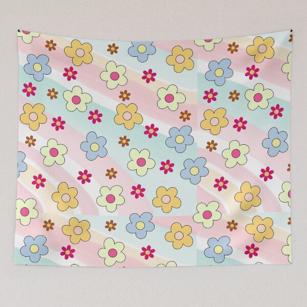 Item preview, Multicolour Daisy Flower Seamless Pattern designed and sold by shazdesign24.