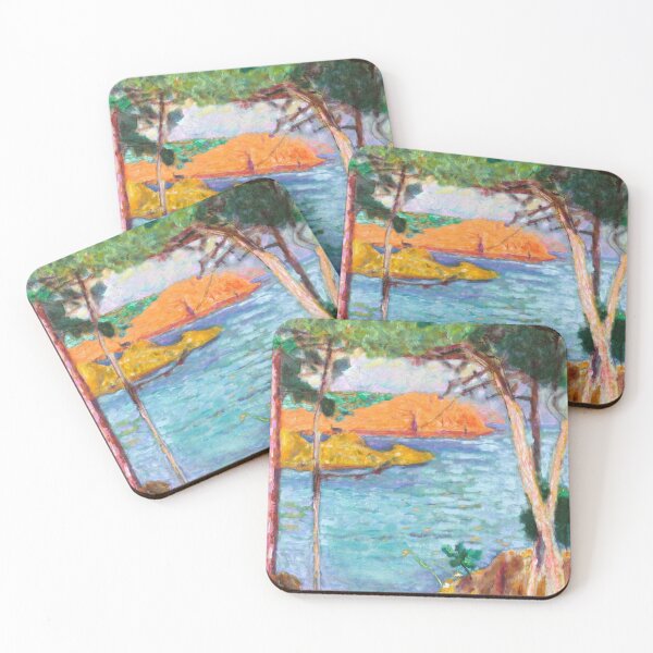 Item preview, Seaside, Pines and Red Rocks by Pierre Bonnard designed and sold by LegacyArtHub.