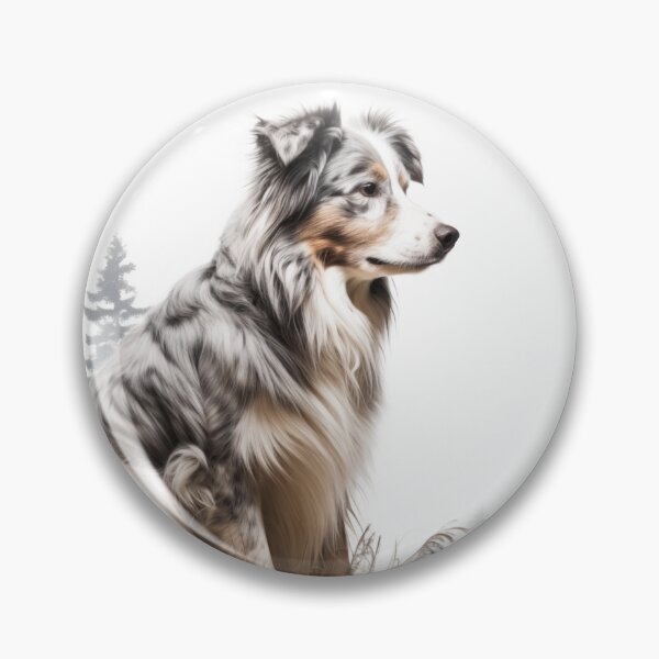 Item preview, Australian Sheep Dog Illustration designed and sold by Roxane Bay.