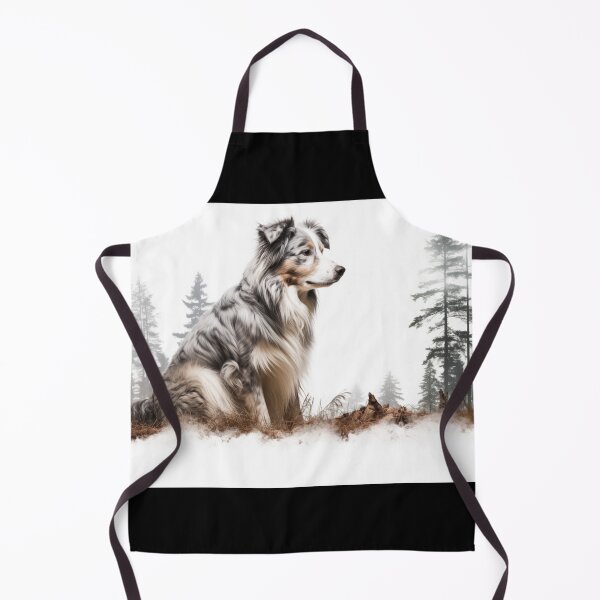 Item preview, Australian Sheep Dog Illustration designed and sold by Roxane Bay.