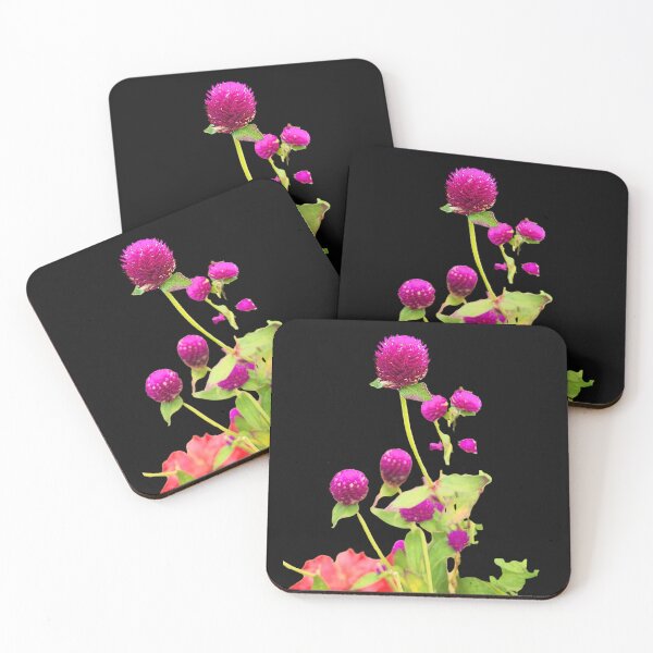 Item preview, Globe Amaranth Flower Botanical Art Print designed and sold by bvdesignart.