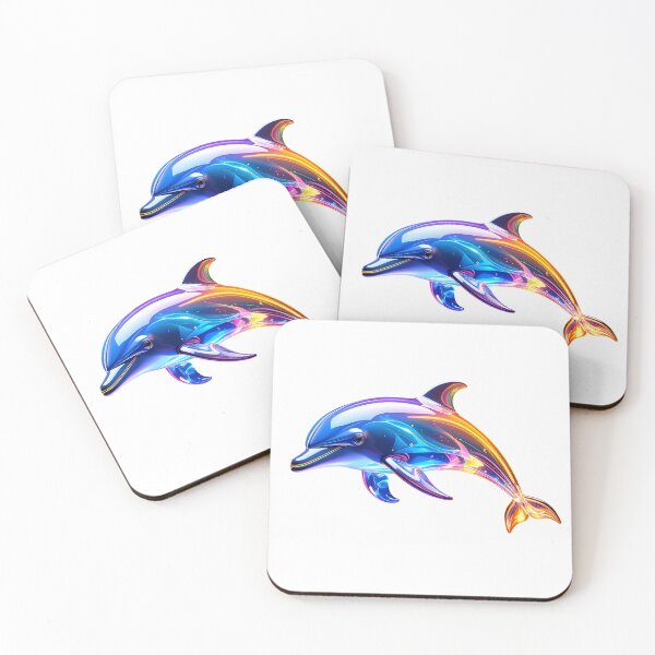 Item preview, Glowing Glass Dolphin Art designed and sold by GloriousArtSKD.
