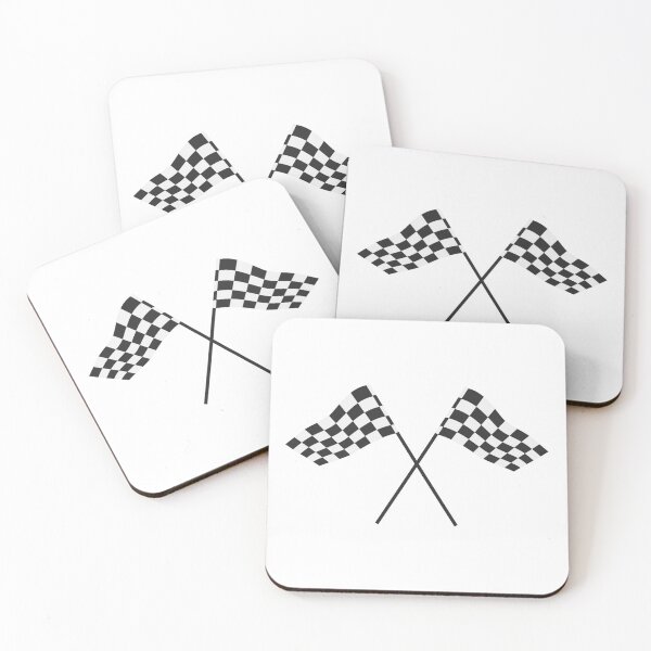 Item preview, Crossed Checkered Racing Flags designed and sold by THP Creative.