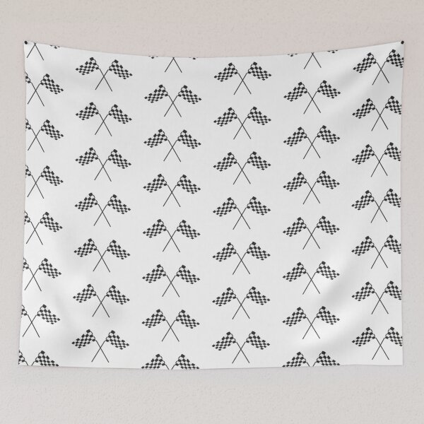 Item preview, Crossed Checkered Racing Flags designed and sold by THP Creative.