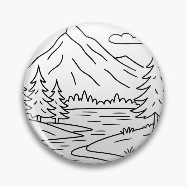 Item preview, Mountain River Nature Scene designed and sold by Aramsee.