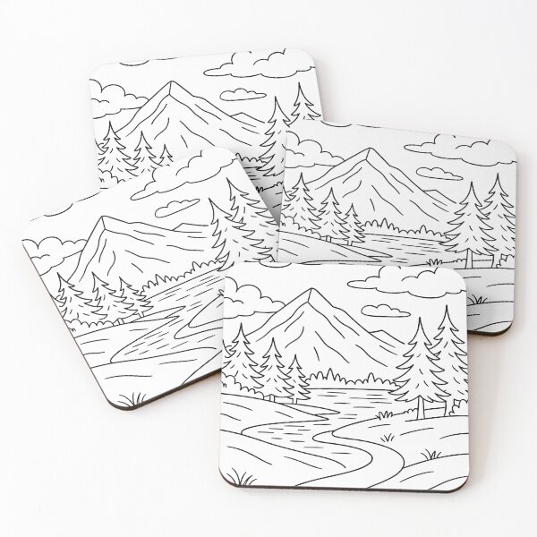 Item preview, Mountain River Nature Scene designed and sold by Aramsee.