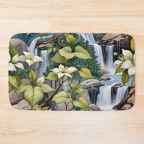 Item preview, Apple Blossoms and Waterfalls designed and sold by Eclectic Monkey.