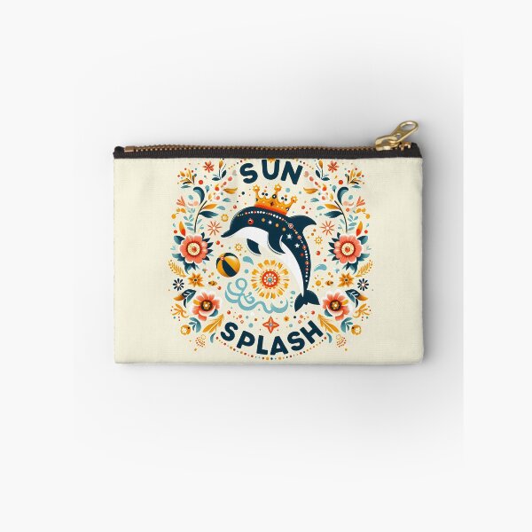 Item preview, Sun Splash Dolphin King - Scandinavian Folk Art by heidiannemorris © designed and sold by FOLK ART FUSION.