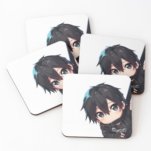 Item preview, Kirito Chibi Shy Peek Sword Art Online Anime designed and sold by HumbertoValveno.
