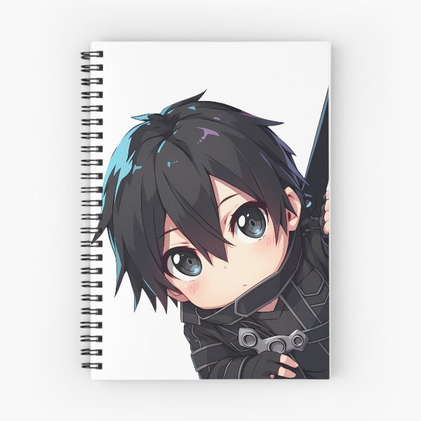 Item preview, Kirito Chibi Shy Peek Sword Art Online Anime designed and sold by HumbertoValveno.