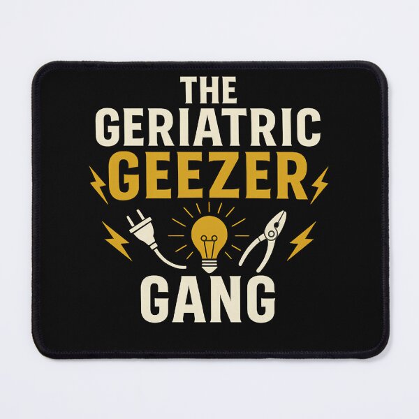 Item preview, Geriatric Geezer Gang Electrician T-Shirt – Funny Vintage Work Crew Tee for Experienced Electricians designed and sold by Westland Market.