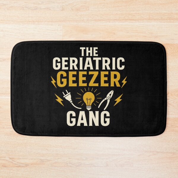 Item preview, Geriatric Geezer Gang Electrician T-Shirt – Funny Vintage Work Crew Tee for Experienced Electricians designed and sold by Westland Market.