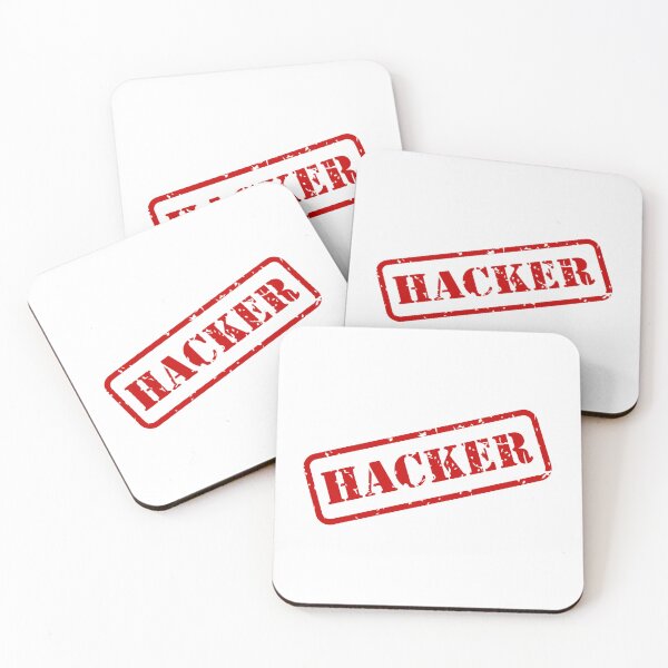 Item preview, Red Hacker Rubber Stamp Vector designed and sold by THP Creative.