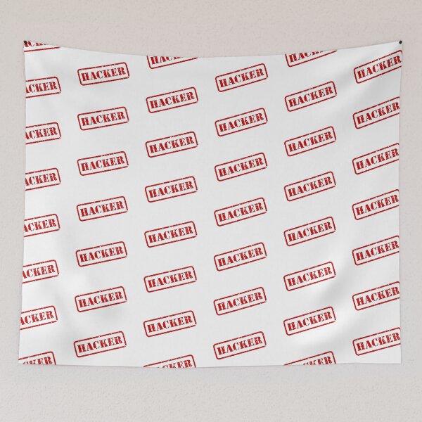 Item preview, Red Hacker Rubber Stamp Vector designed and sold by THP Creative.