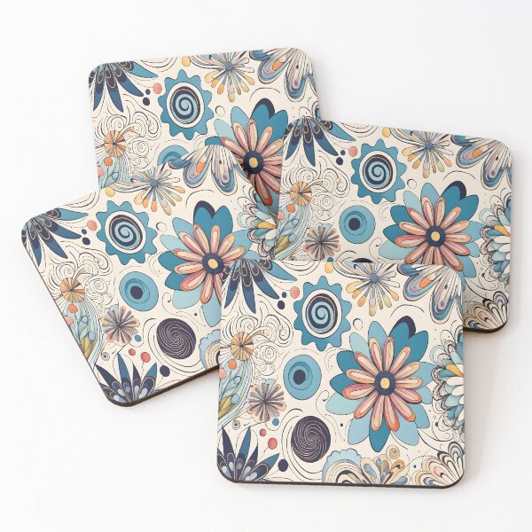 Item preview, Minimalist Abstract Geometric Flowers designed and sold by artedamensagem.
