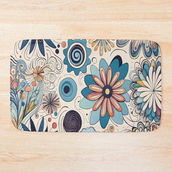 Item preview, Minimalist Abstract Geometric Flowers designed and sold by artedamensagem.