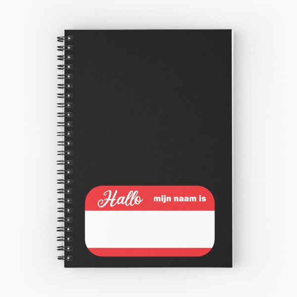 Item preview, Hello my name is - Hallo mijn naam is - name tag - Dutch blank template designed and sold by Rhu Creations.