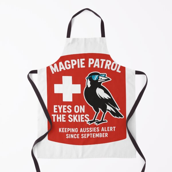 Item preview, Magpie Patrol – Aussie Swooping Season Tee designed and sold by CottonandQuill.