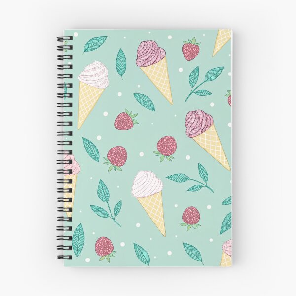 Item preview, Mint Ice Cream Cone and Berries Pattern designed and sold by joycrysstudio.