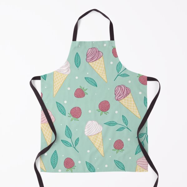 Item preview, Mint Ice Cream Cone and Berries Pattern designed and sold by joycrysstudio.