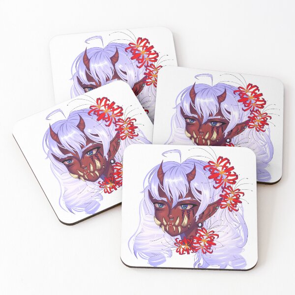 Item preview, oni girl with spider lilies designed and sold by lilanxietychan.