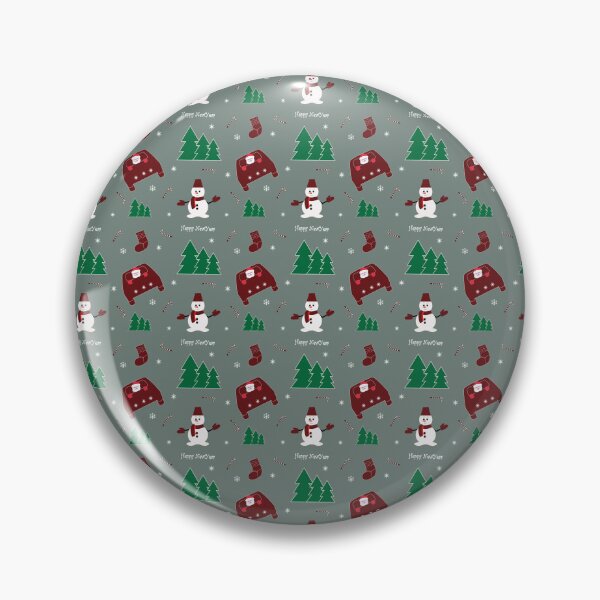 Item preview, Seamless Christmas pattern featuring a car with Santa Claus, Christmas trees, snowmen, snowflakes, and festive stockings filled with gifts	 designed and sold by kitosonito.