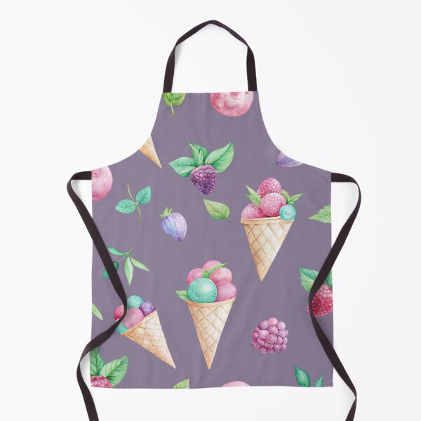 Item preview, Watercolor Ice Cream and Berry Pattern designed and sold by joycrysstudio.