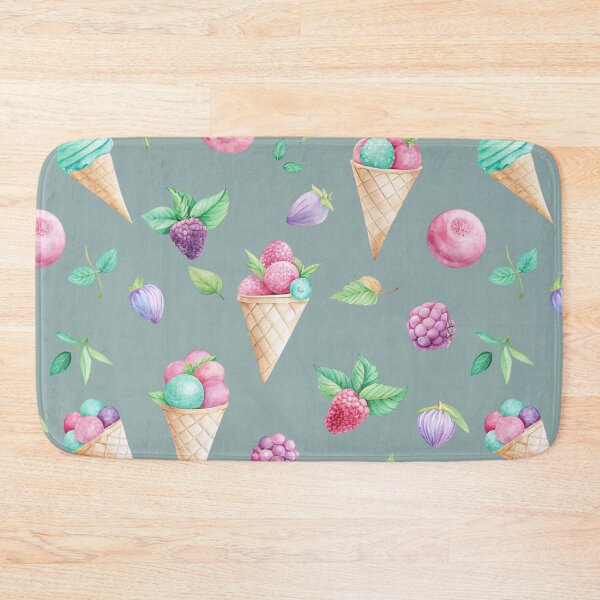 Item preview, Watercolor Ice Cream and Berry Pattern designed and sold by joycrysstudio.
