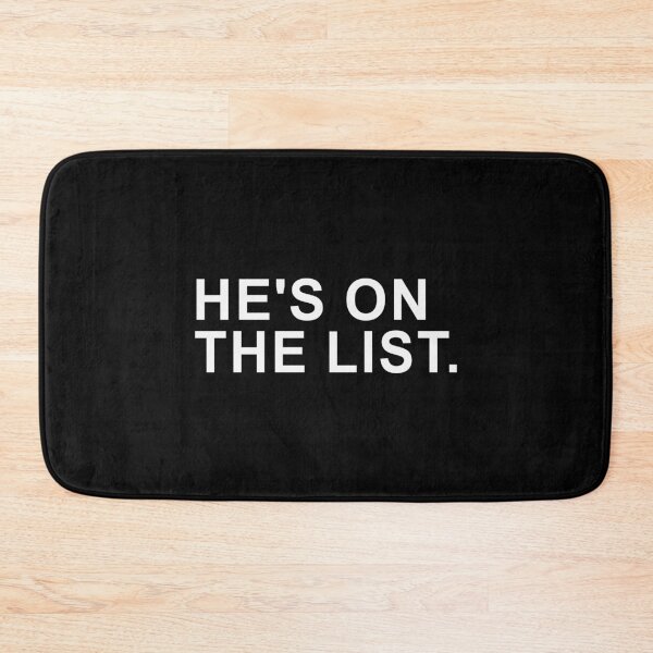 Item preview, He's On The List Anti Trump designed and sold by Spirex-Shop.