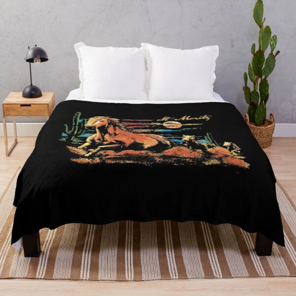 Item preview, Vintage Desert Horse Art – Retro Western Wild Run Design designed and sold by YogaAriesta.